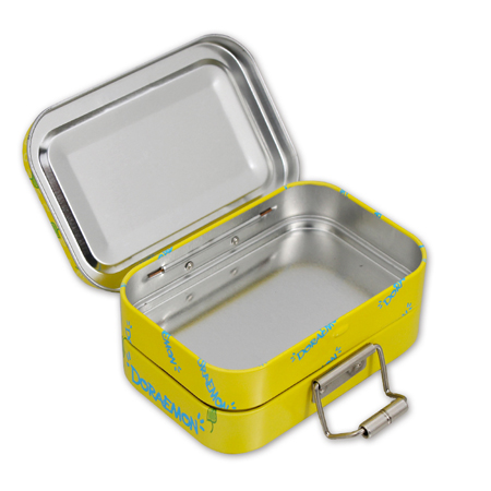 metal pencil tin box with lock